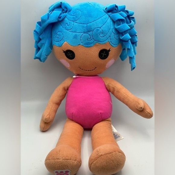 Build-A-Bear Other - Build A Bear BAB Lalaloopsy Plush Doll Mittens Fluff 'N' Stuff Blue Hair 20 inch